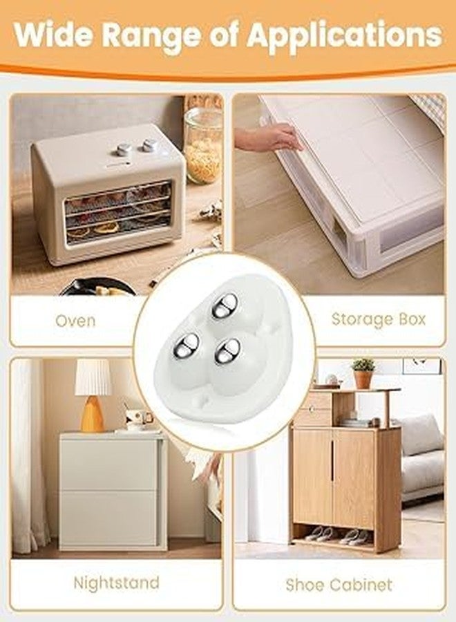 SHOPELLA Self Adhesive Caster Wheels (4 PCS) – 360° Mini Swivel Wheels with 3 Ball Bearings, Heavy-Duty Sticky Pulley for Kitchen Appliances, Storage Box, Cricut, Trash Can, Furniture, Drawers & Cabinets - Image 2