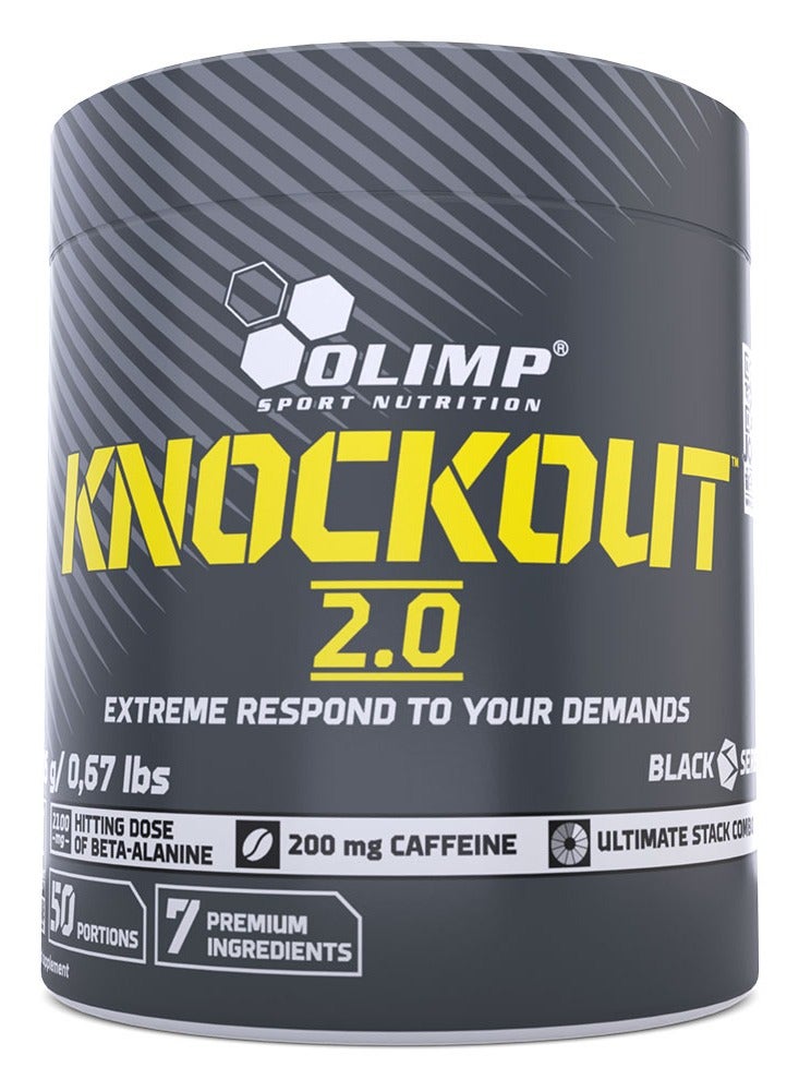 Olimp مسحوق قبل التمرين سبورت نوتريشن نوك أوت 2.0، نكهة عصير الحمضيات، 0.67 رطل (305 جرام)، معزز للطاقة والقدرة على التحمل