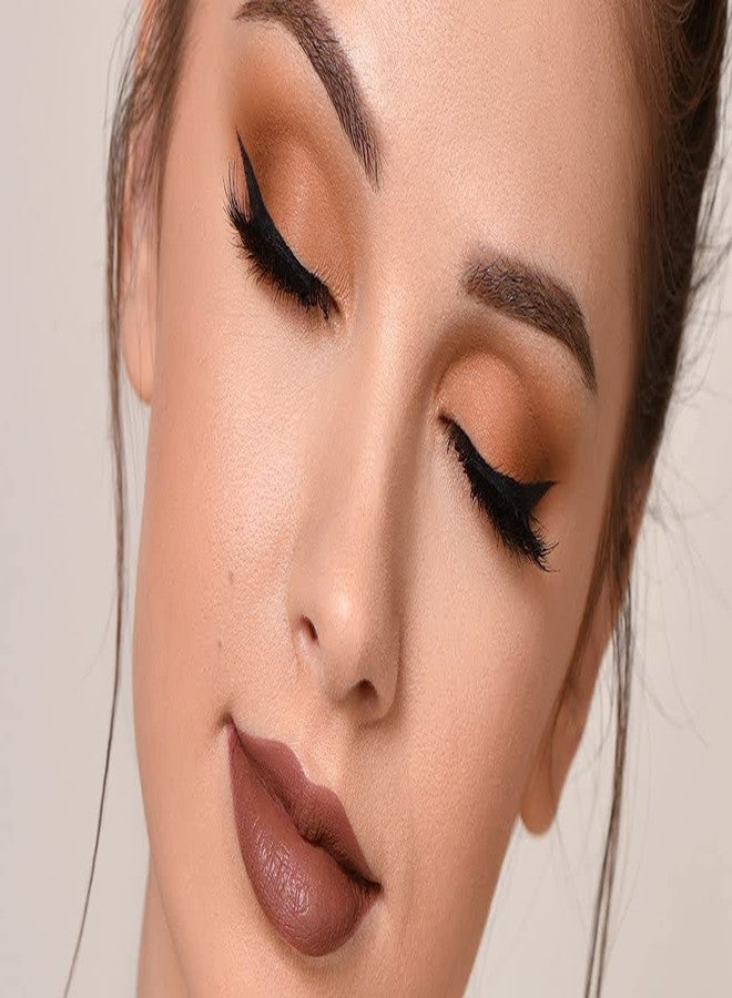 Nilzone Eyebrow Stamp Shaping Kit - Eyebrow Powder Stamp Makeup with 3 Reusable Eyebrow Stencils hicker and Fuller Brows Eyebrow Pen Brushes,Waterproof Long Lasting Buildable Eyebrow Makeup - Image 3