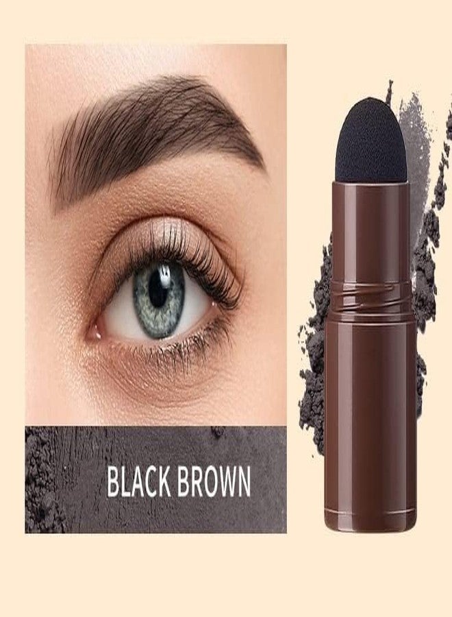 Nilzone Eyebrow Stamp Shaping Kit - Eyebrow Powder Stamp Makeup with 3 Reusable Eyebrow Stencils hicker and Fuller Brows Eyebrow Pen Brushes,Waterproof Long Lasting Buildable Eyebrow Makeup - Image 4