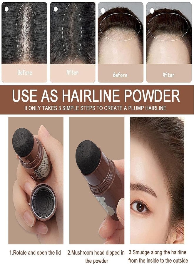 Nilzone Eyebrow Stamp Shaping Kit - Eyebrow Powder Stamp Makeup with 3 Reusable Eyebrow Stencils hicker and Fuller Brows Eyebrow Pen Brushes,Waterproof Long Lasting Buildable Eyebrow Makeup - Image 2