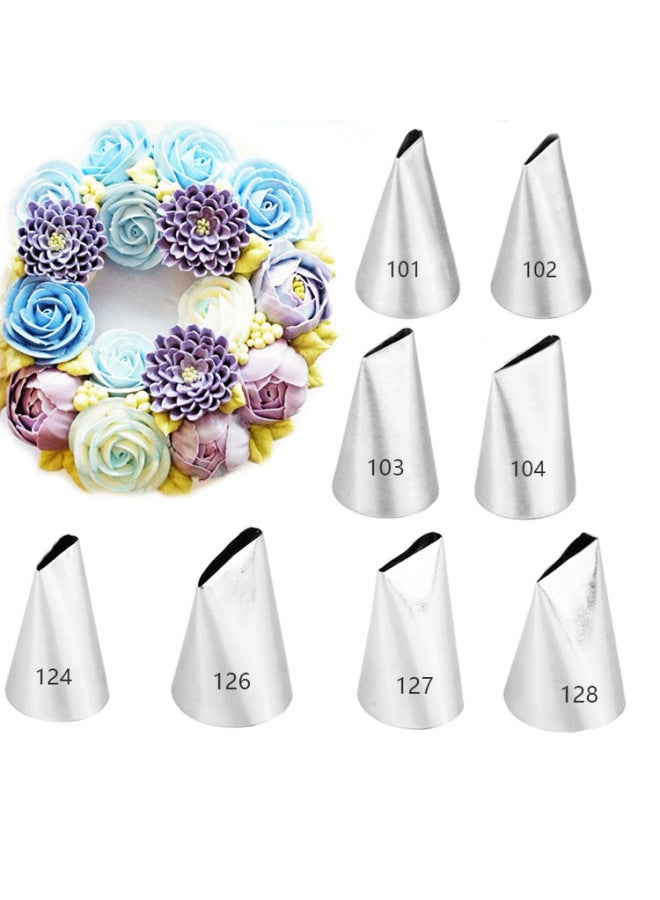 Stainless Steel Rose Piping Spout Bean Paste Petals Skirt Squeeze Spout Baking DIY Tool-Specifications:103 - Image 2