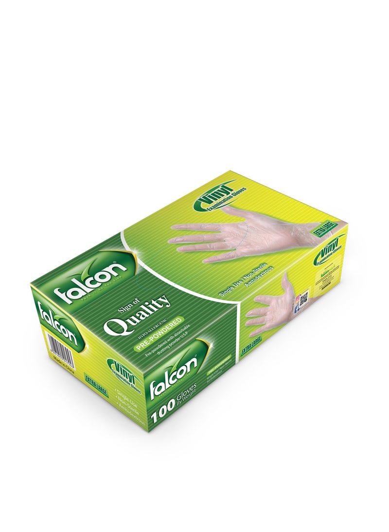 FALCON VINYL GLOVES (XL)-1000 PC - Image 3
