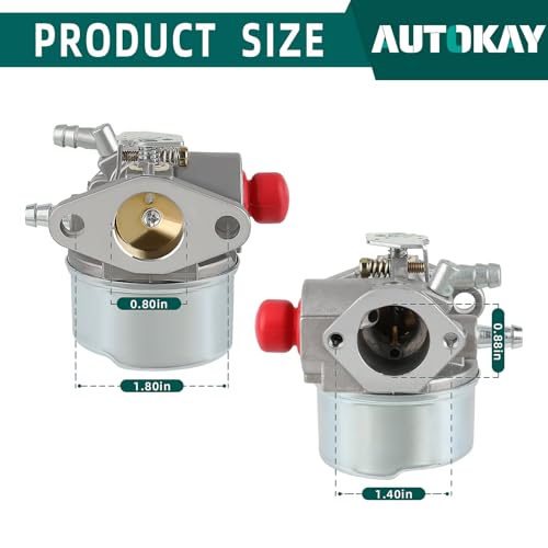AUTOKAY 640117 Carburetor for Tecumseh 640017 640117 640135A 640004 640014 640025 640104 OH195XA OHH50 OHH55 OHH60 5hp 5.5hp 6hp 6.5hp Horizontal Go Kart Engine Carb - Image 3