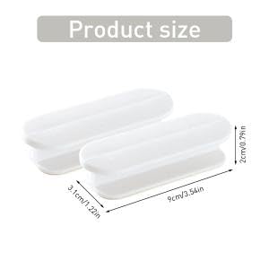 SUPVOX Supvox 6pcs Cabinet Door Knobs Easy SelfAdhesive Cabinet Door Knobs Drawer Knobs Plastic Closet Door Handles Dressing Table Drawer Handle Grips Sliding Window Grip Handles  - Image 2