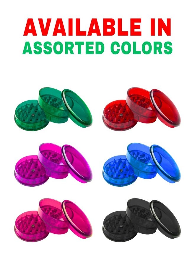 OutonTrip Acrylic Assorted Color Crusher/Herb Grinder - Pack of 2 | Durable & Lightweight | Sharp Teeth for Efficient Grinding - Image 5