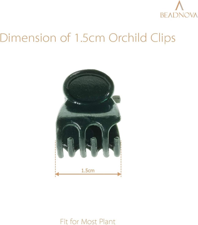 BEADNOVA Plant Clips 100Pcs Orchid Clips Orchid Support Clips Vine Clips Plant Clips for Support Flower Orchid Vine 100PCS - Image 3