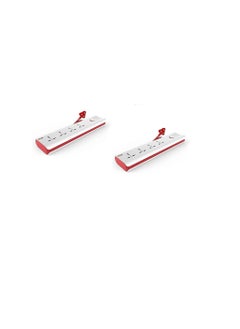 Book 4 1 Power Strip With Master Switch Electrical Multiple Plug International Sockets Extension Board Pack Of 2