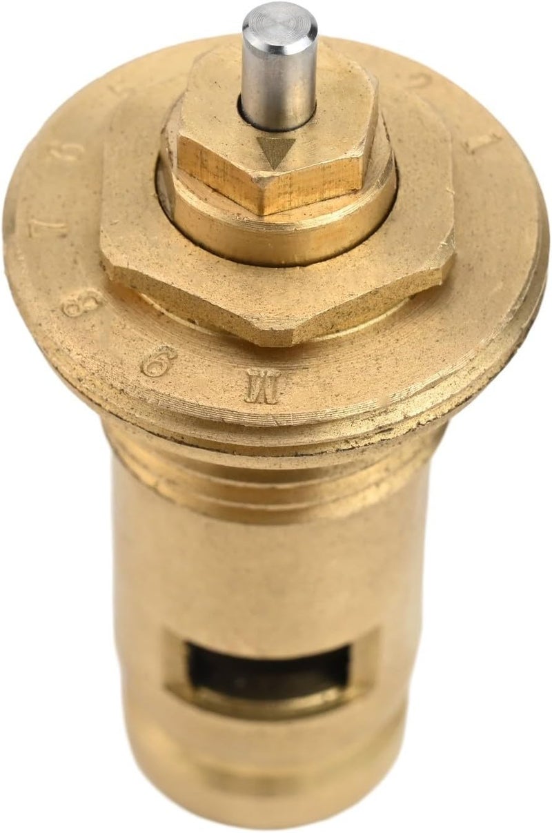 صمام مشعاع حراري M30 × 1.5، خرطوشة منظم حرارة بخيط G1/2 للتحكم الدقيق في التدفئة، قطعة استبدال نحاسية قابلة للضبط المسبق للمشعات المسطحة والتجميعات الملحومة - Image 2