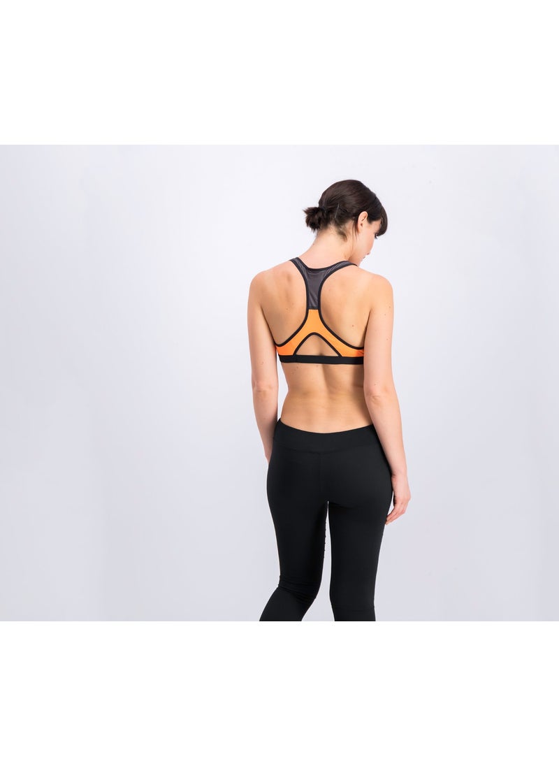 Reebok Womens Colorblock RCF Racer Bra, Elepea  - Image 3