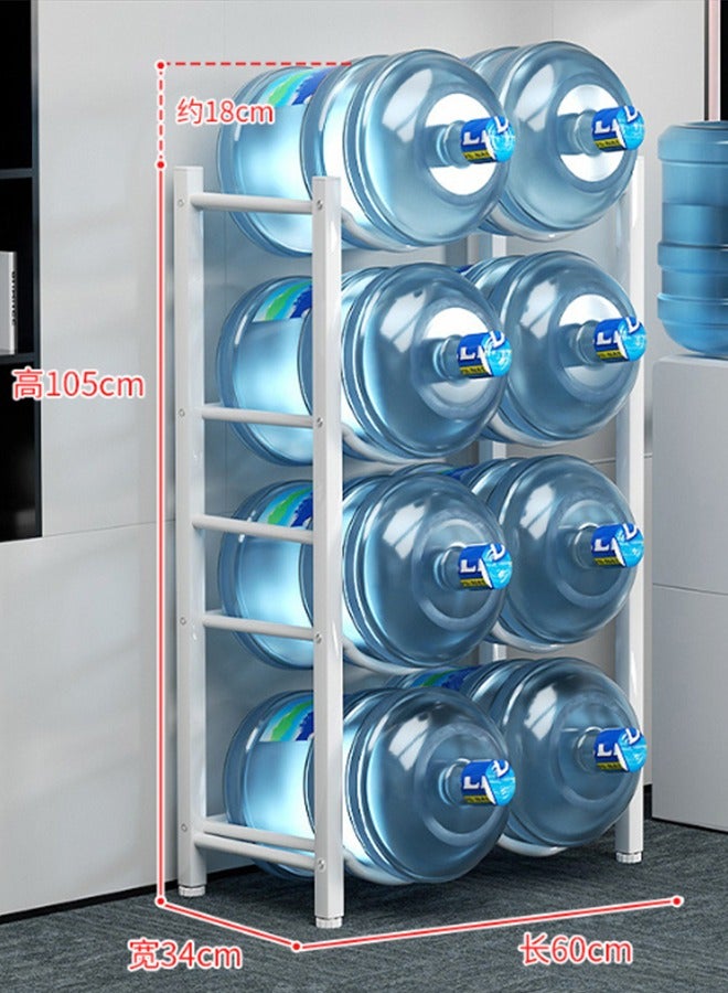JCB CHIC 4-Tier Water Bottle Holder, 5 Gallon Cooler Jug Rack For 8 Bottles Heavy Duty Storage Rack, Detachable 439W Carbon Steel - Image 4