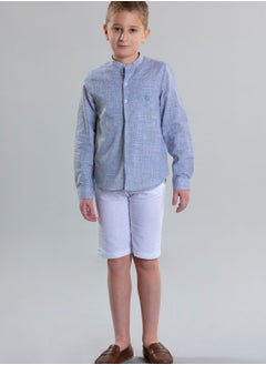 Pear Concept Kids Col Mao Linen Shirt  - Image 4