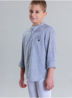 Pear Concept Kids Col Mao Linen Shirt  - Image 3