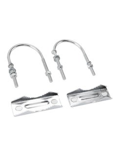 Thoraya Double Antenna Mast Clamp Kit Iron V Jaw Block with U Bolts Mast to Mast Mount Bracket Kit for Outdoor Antenna A  - Image 2