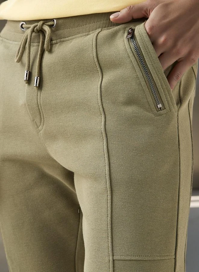Iconic Iconic Slim Fit Joggers with Drawstring Closure and Pockets