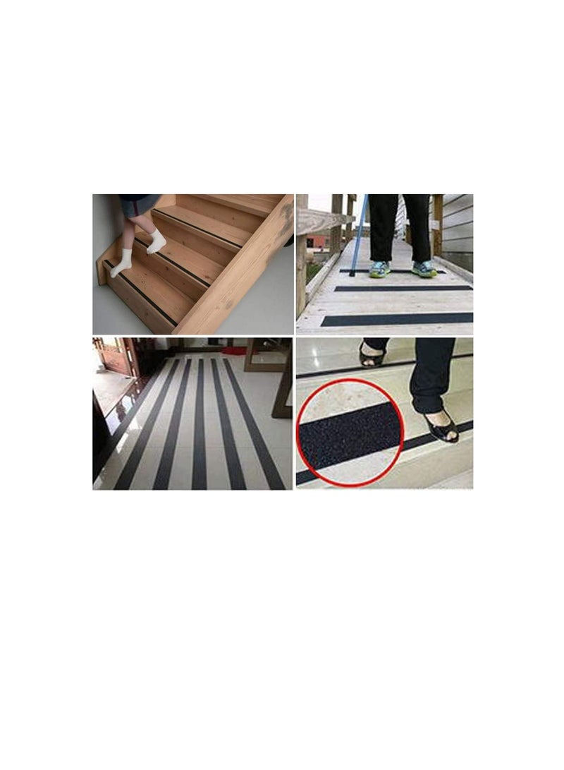 Como Anti-Slip Stairs Tape Black, Anti Slip Grip Tape, Non-Slip Traction Tapes, 1"x18M - Image 3