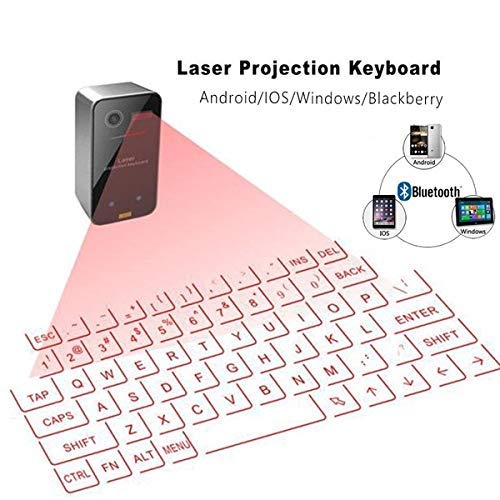 AGS Laser Projection Bluetooth Virtual Keyboard & Mouse for iPhone, Ipad, Smartphone and Tablets - Image 3