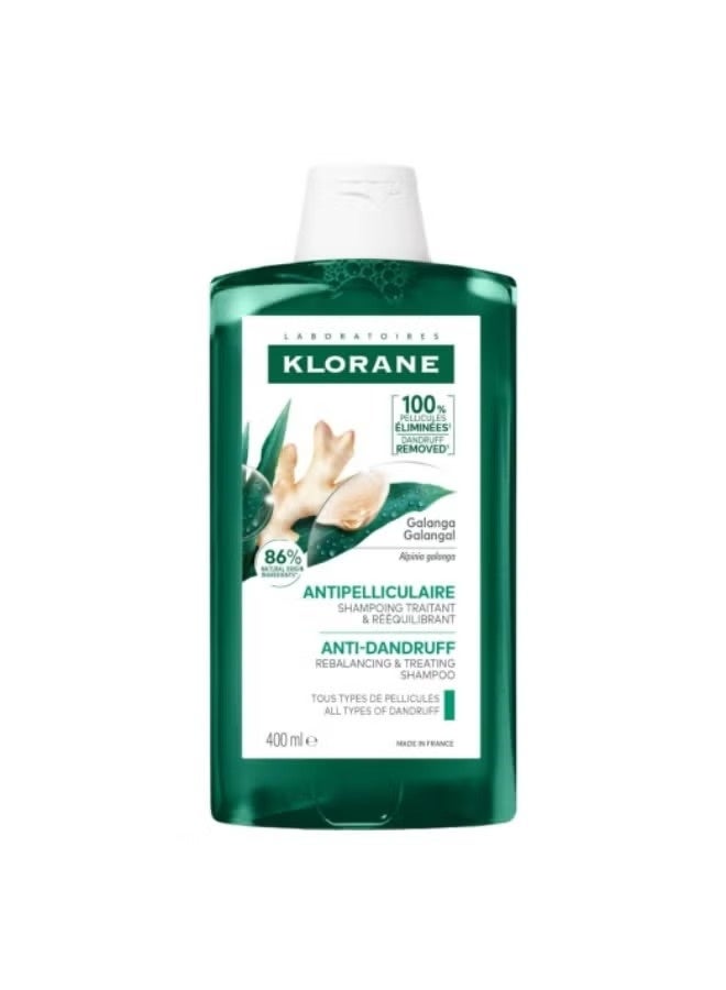 Klorane Anti-Dandruff Rebalancing Shampoo With Galangal 400ml - Image 1