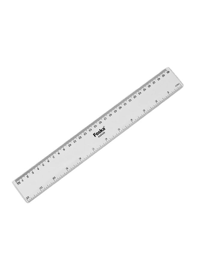 Foska Plastic Ruler 30x3.8 cm - Image 1