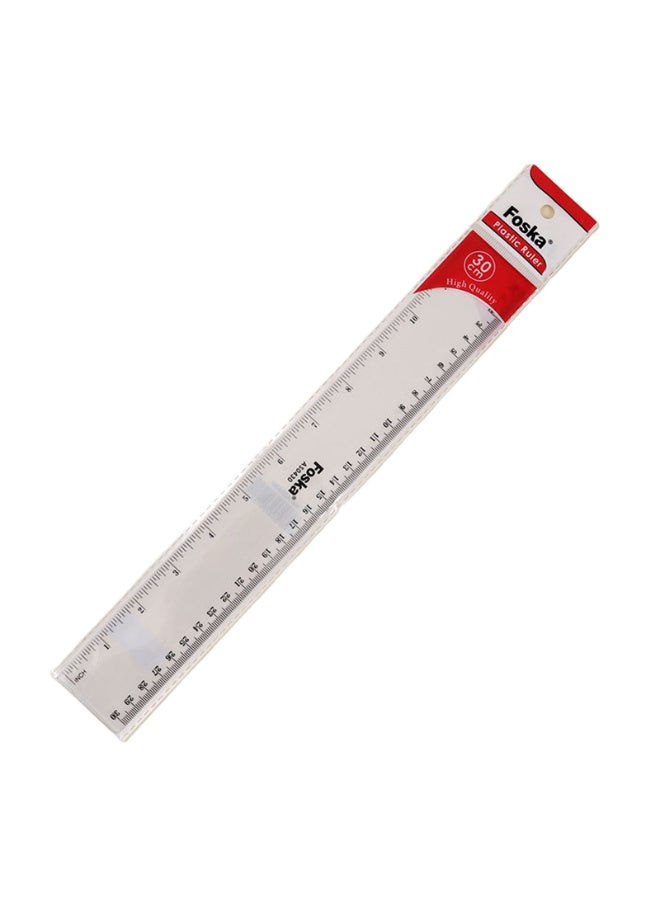 Foska Plastic Ruler 30x3.8 cm - Image 2