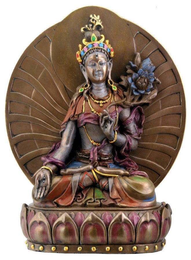 SUMMIT COLLECTION White Tara, Buddhist Goddess of Compassion and Longevity Statue, 6 Inches - Image 1