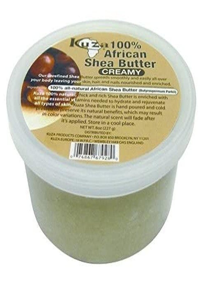 Kuza 100% African Shea Butter - Creamy, White - for Skin, Hair and Nails, 8 oz - Image 2