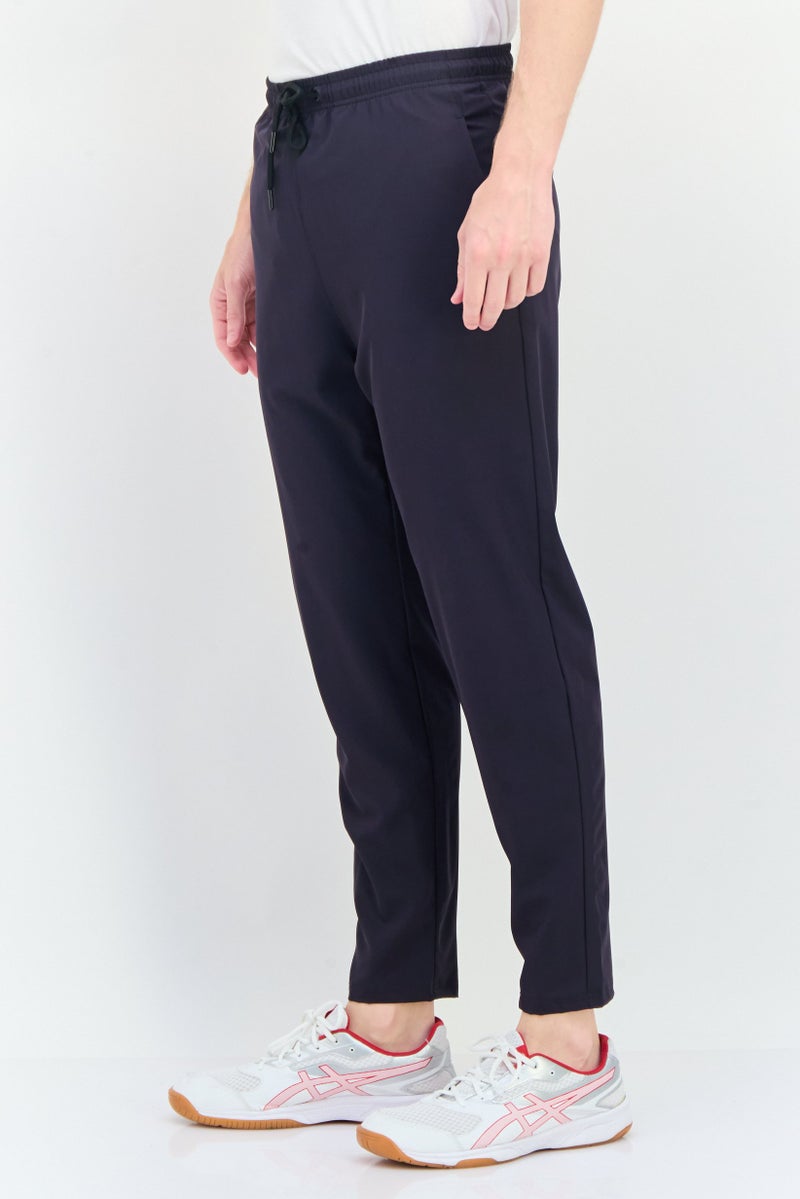 RBX Men Sportswear Fit Brand Logo Training Track Pants, Dark Grey  - Image 3