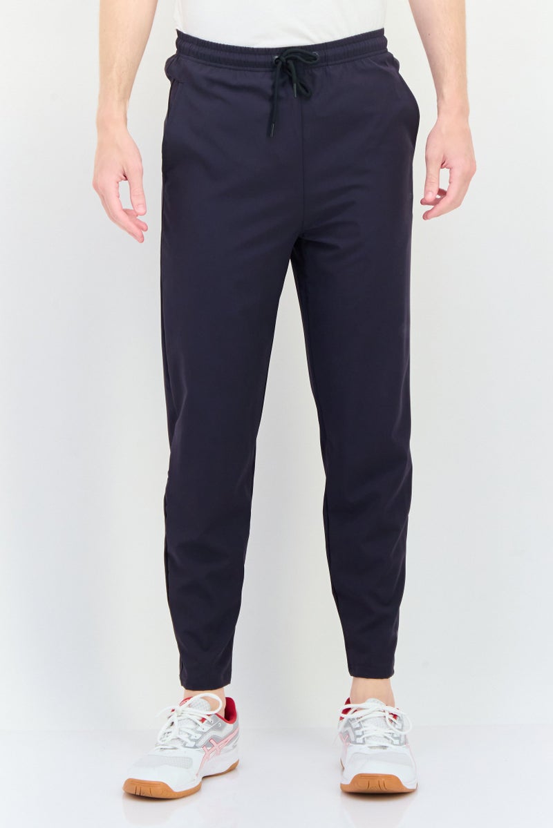 RBX Men Sportswear Fit Brand Logo Training Track Pants, Dark Grey  - Image 1