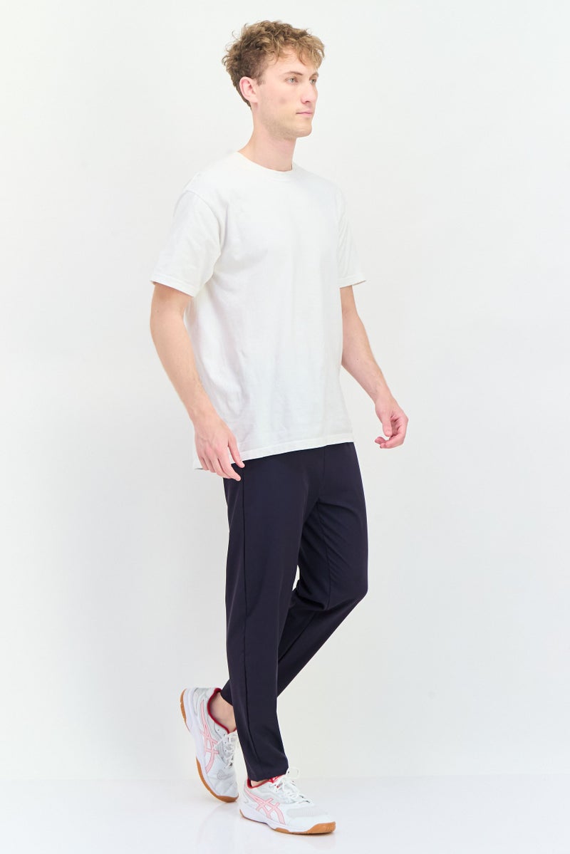 RBX Men Sportswear Fit Brand Logo Training Track Pants, Dark Grey  - Image 4