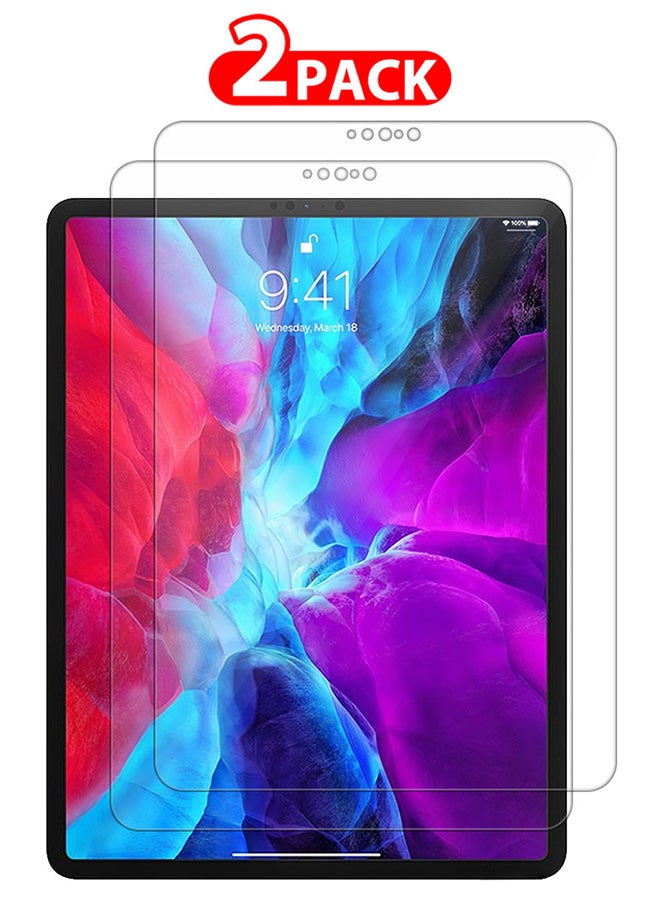 CATANES 2 Packs For Apple iPad Pro 12.9 2020 Screen Protector 9H Hardness Tempered Glass Scratch Resistant HD Display Screen Protector - Image 1