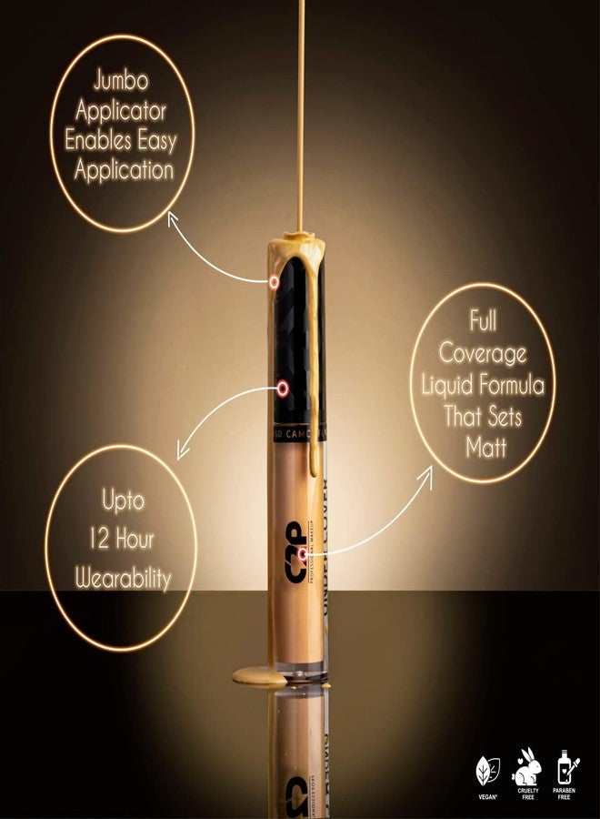 C2P PROFESSIONAL MAKEUP Pro Under Cover Long-Wear Liquid Concealer | High-Coverage, Natural-Looking Finish, Oil-Free, Waterproof | Neutralizes Dark Circles, Puffiness, Fine Lines (Peach 19, 08 ml) - Image 5