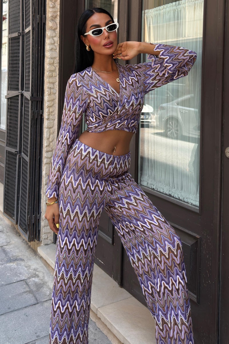 Weshaya Top-Bottom Set Women Lilac - Image 4