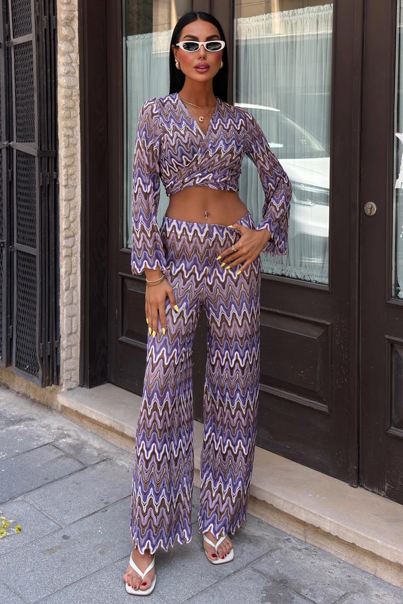 Weshaya Top-Bottom Set Women Lilac - Image 1