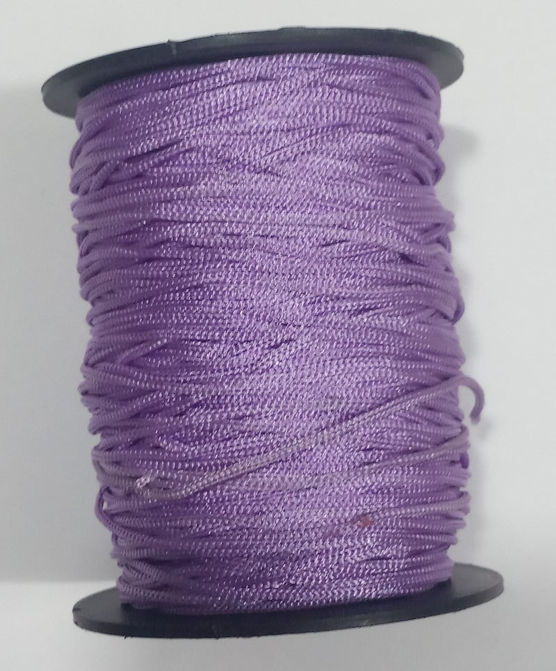 OMX Purple Nylon 1mm Macrame Cord (100 Meters) Nylon Chinese Knotting Cord for Macrame ideally Used for Jewelry Making, Bags and Various Other Craft Projects. (Purple) - Image 1