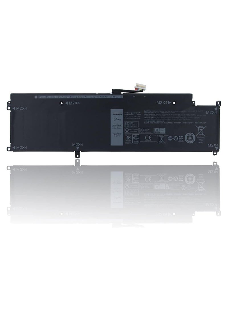 battery For XCNR3 Compatible for Dell Latitude 13 7370 Series P63NY 0XCNR3 WY7CG MH25J 7.6V 34Wh 4250mAh 4-Cells - Image 1