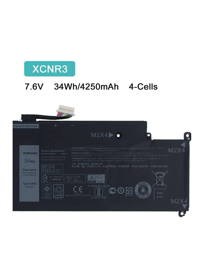 battery For XCNR3 Compatible for Dell Latitude 13 7370 Series P63NY 0XCNR3 WY7CG MH25J 7.6V 34Wh 4250mAh 4-Cells - Image 4