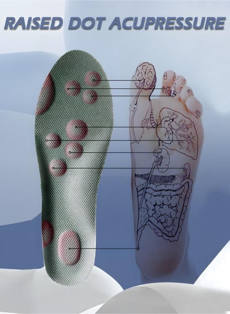 BAEKO 1 Pair Breathable Sports Shoes Insole, Providing Excellent Shock Absorption and Cushioning for Feet Relief, Comfortable Insoles Men and Women Shoe Accessories - Image 5