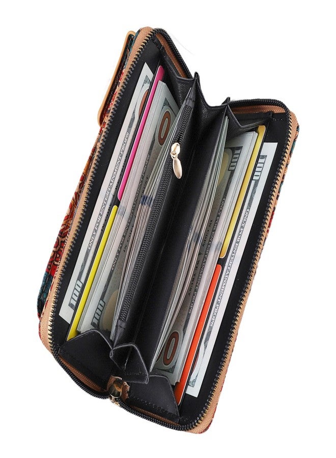 aolaso Small Phone Shoulder Bag, Cork Women's Phone Wallet with Card Slots, Shoulder Strap, For Cell Phones less than 6.9" (Model 02) - Image 2