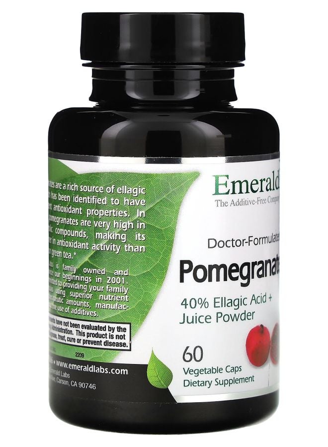 Emerald Laboratories Pomegranate 60 Vegetable Caps (725 mg per Capsule) - Image 2