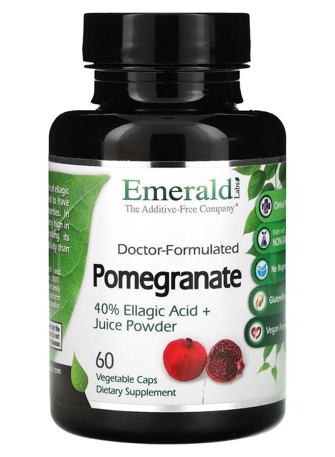Emerald Laboratories Pomegranate 60 Vegetable Caps (725 mg per Capsule) - Image 1