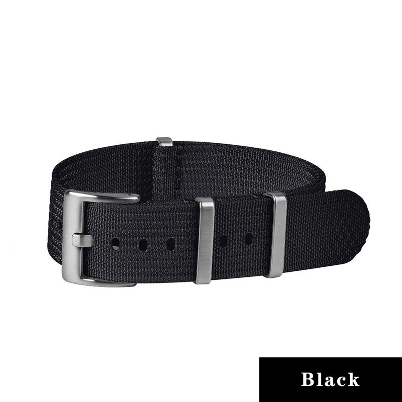 Bluejw High Density Ballistic Ribbed Nylon Watch Strap Replacement – Durable 18mm 20mm 22mm Nylon Watch Band to Replace the Watch Strap - Image 1