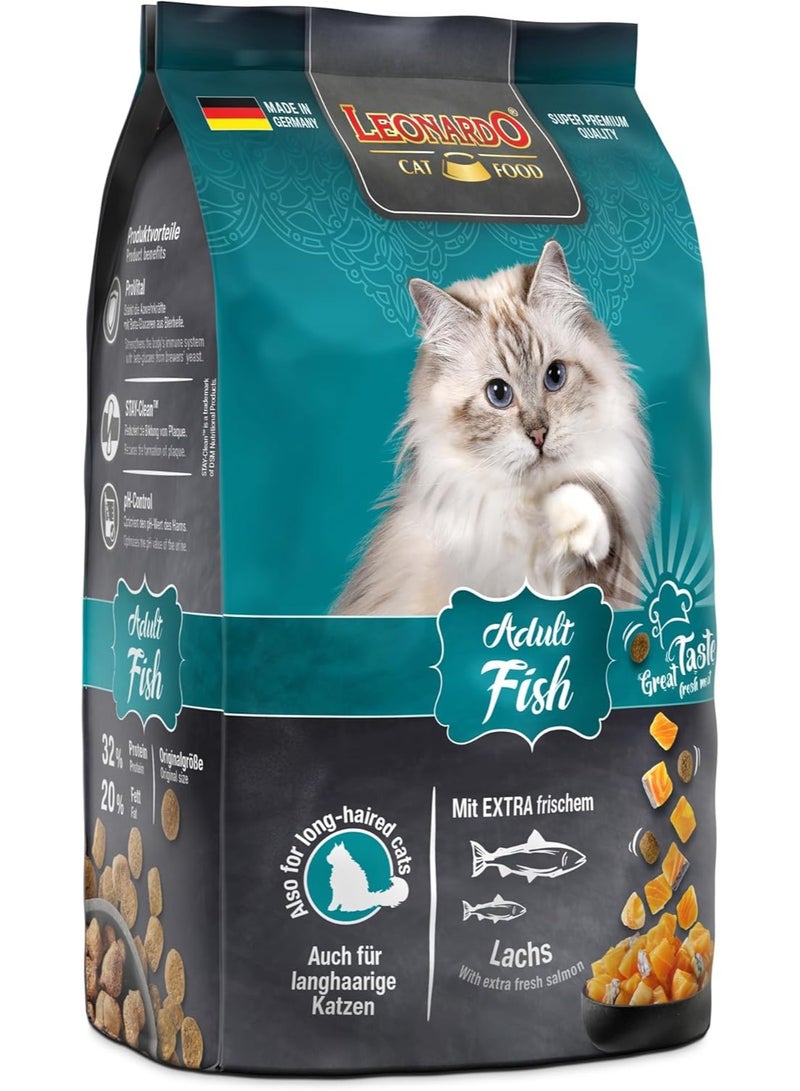 ليوناردو طعام ليوناردو الجاف الشامل مع سمك السلمون الطازج للقطط البالغة 300 جرام - Image 2