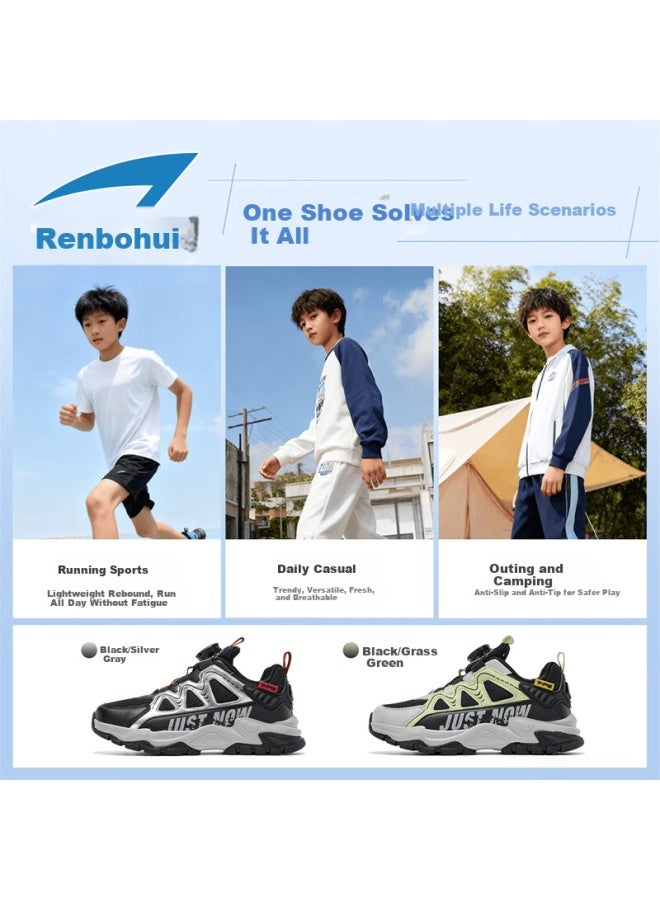 7-pe Boys' Sports Shoes Children's Breathable Mesh Casual Shoes  Spring New Boys' Running Shoes - Image 3