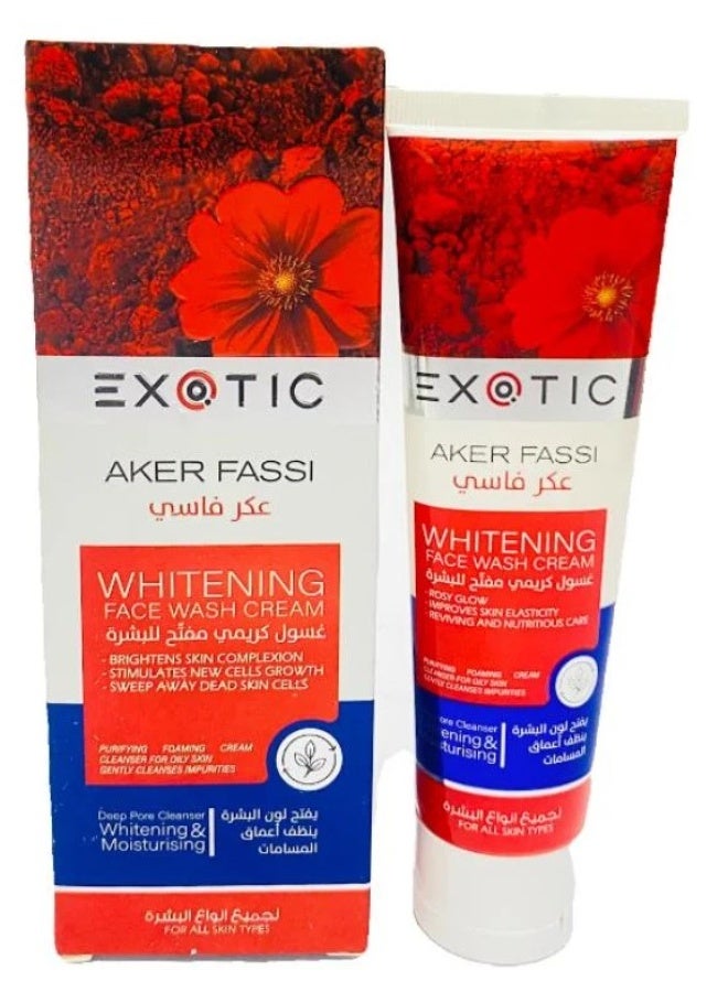 Exotic  Whitening Face Wash Cream with Aker Fassi – 100ml