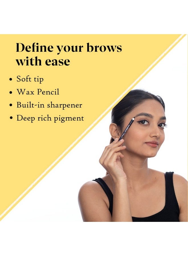 DAZLLER Eyebrow Pencil With Sharpener|Water-Resistant|Long Stay|Creamy Wax Formula|Infused With Carnauba & Castor Oil|Brown-1|Pack Of 6|9G - Image 5