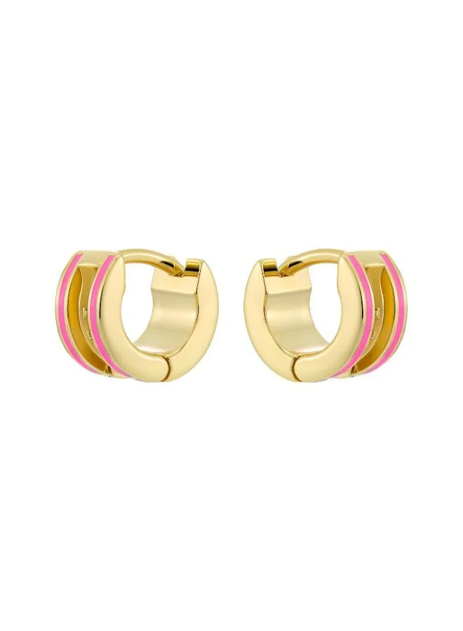 Ted Baker  ROLO: Classic Colour Enamel Roll Huggie Earrings for Women | Best Price UAE