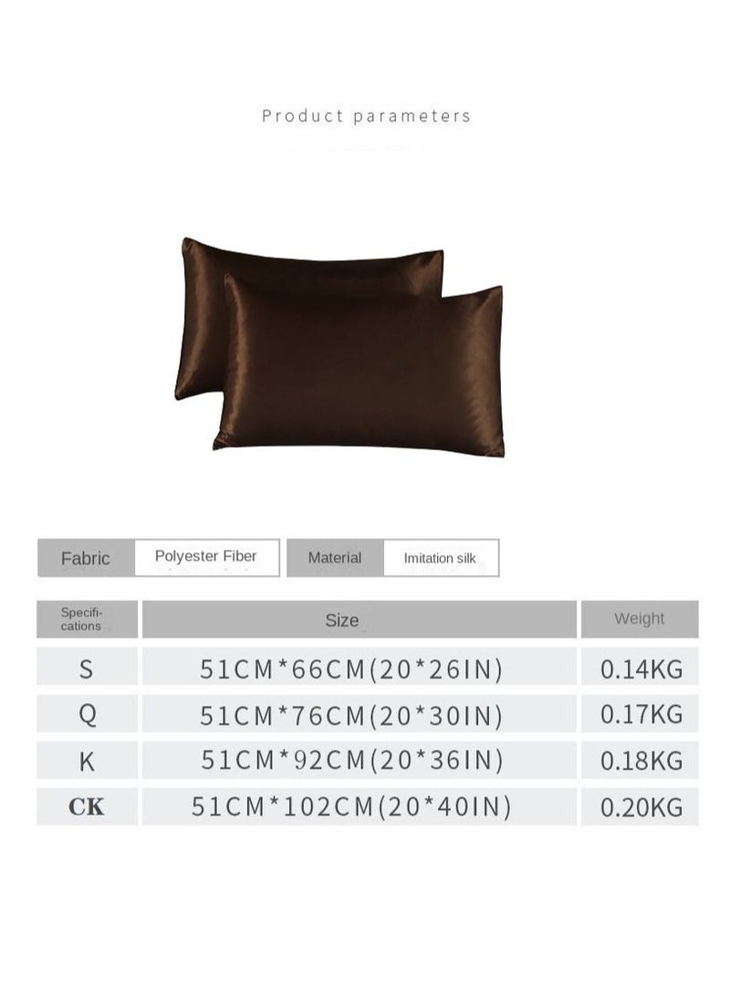 Y&D 2-Piece Simple Solid Colour Pillow Case Cover  - Image 2