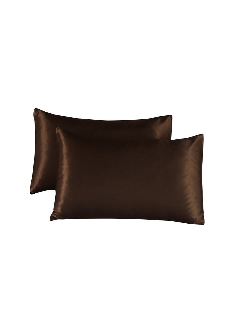 Y&D 2-Piece Simple Solid Colour Pillow Case Cover  - Image 1