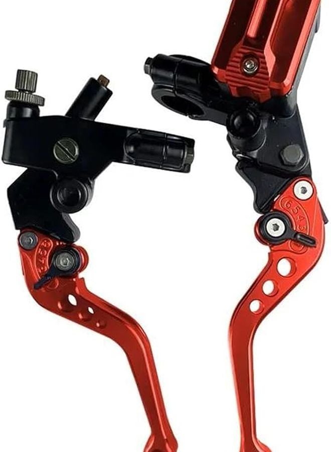 Red Motorcycle Brake Clutch Levers Universal 7 8 Inches 22mm Master Cylinder For Scooter Dirt Bike - Image 2