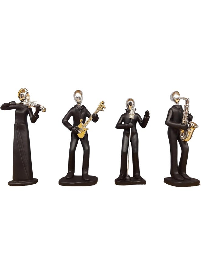 Resin Art Musician Figurine - BLACK - Image 1